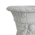 thumbnail image 4 of Christopher Knight Home 23.75" MGO Garden Urn Planter with Drainage Hole, Classic Outdoor Pot, Light Gray, Set of 2, 4 of 7