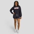 thumbnail image 6 of Women's WEAR by Erin Andrews Navy Houston Texans Heavy Rugby Jersey Long Sleeve T-Shirt & Shorts Lounge Set, 6 of 7