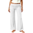 thumbnail image 3 of Hrsba Womens Yoga Pants Elastic Waist Slim Fit Stretch Pants For Women Foldable Full Length Pants, 3 of 8