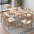 thumbnail image 6 of Pioneer Flower and Bird Seat Covers for Dining Room Chairs Set Of 6,Stretch Printed Washable Chair Seat Cover with Elastic Ties and Button,Removable Waterproof Couch Cushion Covers, 6 of 6