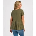thumbnail image 2 of Boxercraft BW2401 Women's Willow Tee-Olive-S, 2 of 4