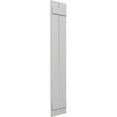 thumbnail image 2 of Ekena Millwork 11 1/4"W x 77"H True Fit PVC Two Board Spaced Board-n-Batten Shutters, Hailstorm Gray (Per Pair - Hardware Not Included), 2 of 8
