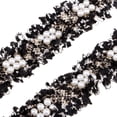 thumbnail image 3 of Vintage Cinta de Encaje con Flecos Cordón de Costura con Perla para Decoracion Negro Hugo Cinta de encaje de costura, 3 of 7
