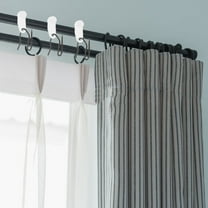 Minkissy 30Pcs Metal Drapery Pins Hooks for Pleated Curtains Heavy Duty Black Curtain Track Sliding Hooks