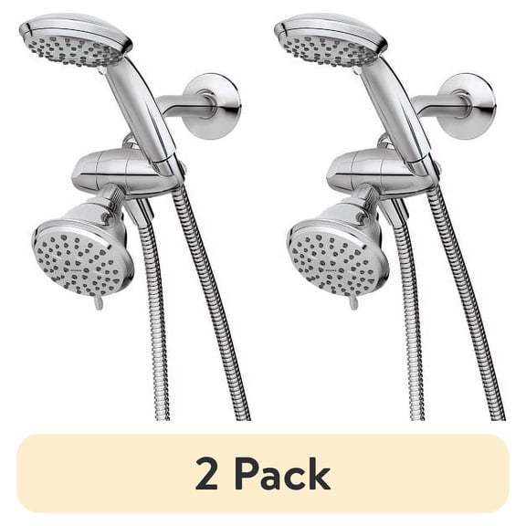 (2 pack) (2 pack) Moen Attune Chrome Bathroom Showerhead and Hand Shower Combo, 218C0