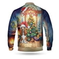 thumbnail image 2 of Merry Christmas Basset Hound Santa Hat Xmas Tree Winter Holiday All Over Print 3D Baseball Jacket Bassets Dog Breed Lovers Gifts Idea Bomber Jacket Softball - 01013, 2 of 6