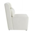 thumbnail image 5 of Lifestyle Solutions Ellway Modern Fabric Solid Print Accent Chair with Pillow, Ivory, 5 of 10
