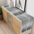 thumbnail image 4 of Grey Table Runner - 36 Inch Long, Kitchen Dining Table Runner Dresser Scarves, Modern Abstract Art Ombre Striped Farmhouse Decor for Coffee Tables Wedding Party Banquet, 4 of 8