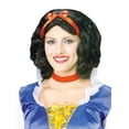 thumbnail image 3 of Livre d'Histoire Perruque Princesse Snow White Sept Nains Disney Nœud Rouge Adulte Femmes, 3 of 4