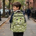 thumbnail image 4 of Aplkyhs Backpack for Students 6-18 Water Resistant Lightweight School Bookbag Multi-pocket Casual Daypack for School Outdoor Cartoon Dinosaur, 4 of 7