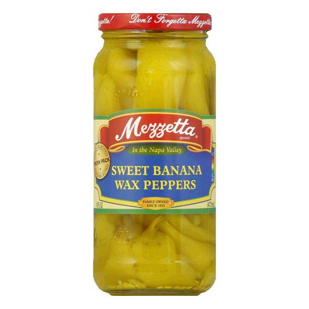 Mezzetta Sweet Banana Wax Pepper, 16 OZ (Pack of 6) - Walmart.com
