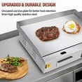 thumbnail image 3 of Jacgood 22" Electric Countertop Flat Top Griddle 110V 1600W Commercial Electric Griddle Non-Stick Restaurant Teppanyaki Grill Stainless Steel Adjustable Temperature Control, 3 of 9