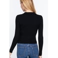 thumbnail image 4 of Notched Collar Zippered Sweater, 4 of 5