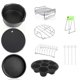 thumbnail image 1 of Juego de accesorios para freidora de aire de fina de acero al carbono de 8 Uds. juego de utensilios de cocina es para el hogar, 1 of 7