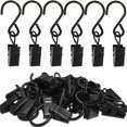 thumbnail image 1 of 50pcs Stainless Steel S Hooks Curtain Clips, 1 of 5