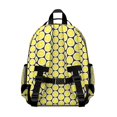 thumbnail image 3 of Yellow Lemon Fruit Slices Black Pattern Backpack for School,Cute School Bag,Schoolbag with Adjustable Shoulder Straps & Padded Back,15.25"x11.5"x5.25", 3 of 5