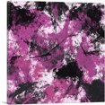 thumbnail image 1 of ARTCANVAS Purple Black White Modern Canvas Art Print - Size: 12" x 12" (1.50" Deep), 1 of 9