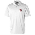 thumbnail image 2 of Men's Cutter & Buck White St. Louis Cardinals Prospect Textured Stretch Big & Tall Polo, 2 of 3