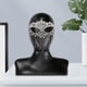 thumbnail image 4 of Cadena de cara de velo Yinane Headwear Rhinestone Plata, 4 of 7