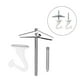 thumbnail image 3 of Inteprter Techo Swag Hook Home Office Hotel Colgando Maceta Planta Cesta Techo Percha de aleación de zinc Jardín y Patio Inteprter HA000741-00, 3 of 6