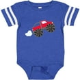 thumbnail image 3 of Inktastic Red Monster Truck Action Boys or Girls Baby Bodysuit, 3 of 5