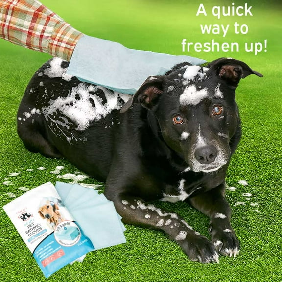 Set of 5 Pet Bath Soapy Gloves