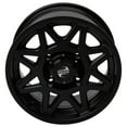 thumbnail image 4 of 4/156 Tusk Tintic Wheel 15x7 4.0 + 3.0 Matte Black for Polaris Sportsman 700 Twin 4X4 Efi 2004-2007, 4 of 7