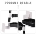 thumbnail image 5 of Adhesive 3 Layer Soap Holder Wall Mounted Rotating Dish for Bathroom Black, 5 of 6