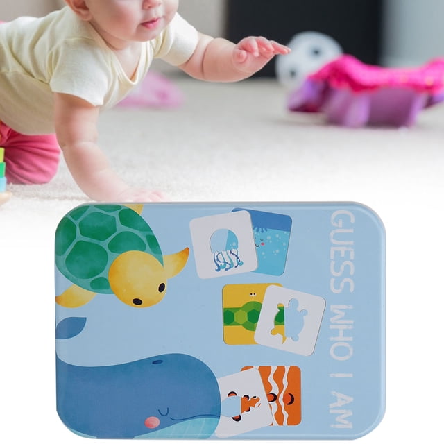 Tbest Cartoon Cognitive Card Toy, Educational Toy, 1-6 Years Old For Education Kid Toy Kids