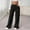 300#Black, variant on Womens Corduroy Pants with Side Slits and Button Pockets Casual Full Length Trousers Breathable Polyester Comfort Fit for Outdoor Activities Yoga and Daily Wear