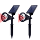 thumbnail image 1 of Luces solares para exteriores, para iluminación de jardines, luces de pared para caminos de jardín, paquete de 2, 1 of 5