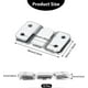 thumbnail image 2 of Flush Mount Brackets, Headboard Wall Fixing Brackets Wall Mount Interlocking Z Clip Hook Hardware For Furniture Connecting, Pictures Mirrors, 2 of 5