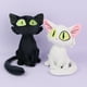 thumbnail image 1 of Muñeco de peluche de gato negro y gato blanco, regalo de cumpleaños, mascota familiar, 1 of 2