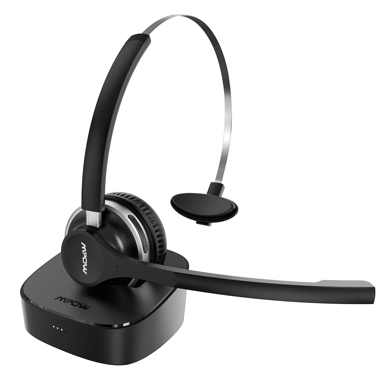 Giet spontaan Prijs Mpow 215 Hours Wireless Headset with Charging Dock, Noise Cancelling Bluetooth  Headphone with Dual Mic for PC, Laptop, Truck Driver, Office, Call Center,  Skype - Walmart.com
