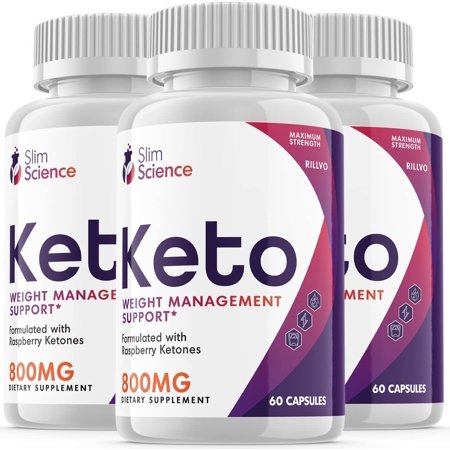 3 Pack Slim Science Keto Pills Weight Management Support 180 Capsule