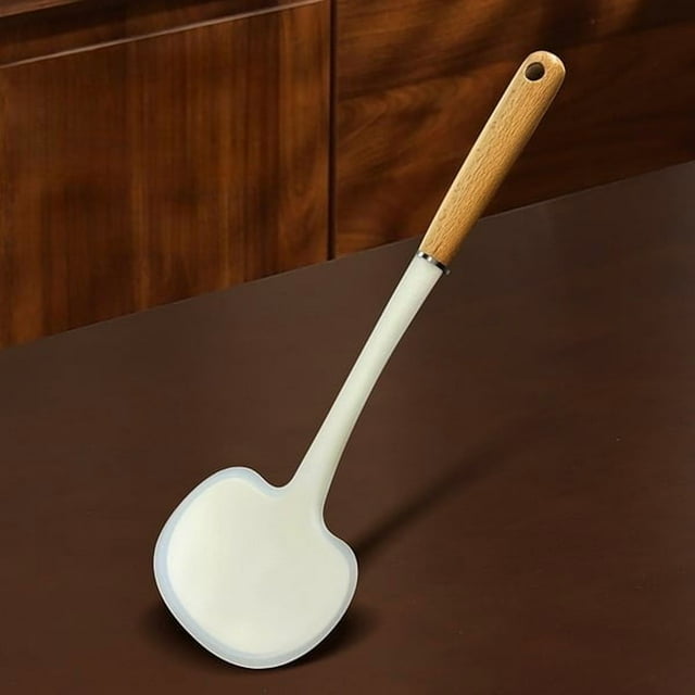 PEONAVET A Spatula Kitchen Spatula Silicone Cooking Spatula Household Spatula Food Grade High Temperature Non-stick Pot Special Small Kitchen Spatula Wooden
