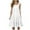 White, variant on NaWent Womens Dress Fashion Holiday Summer Casual Solid Color Sleeveless Flowy Party Beach Dress Sky Blue M