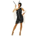 thumbnail image 4 of Black Dazzling Flapper Women's Halloween Costume, 4 of 4