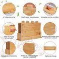 thumbnail image 2 of Juego de 4 Tablas para Picar Cocina con Soporte, Tabla para Picar Ideal para Carne, Queso, Verduras y Frutas, Herramientas y Gadgets de Cocina para Preparar Alimentos, Para Chef y Hogar, 2 of 4
