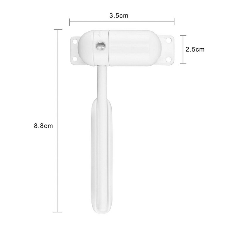 Safety Spring Door Closers Adjustable Closing Door Hinge Gate Automatic  Stopper, Convert Hinged Doors to Self Closing Doors - White 