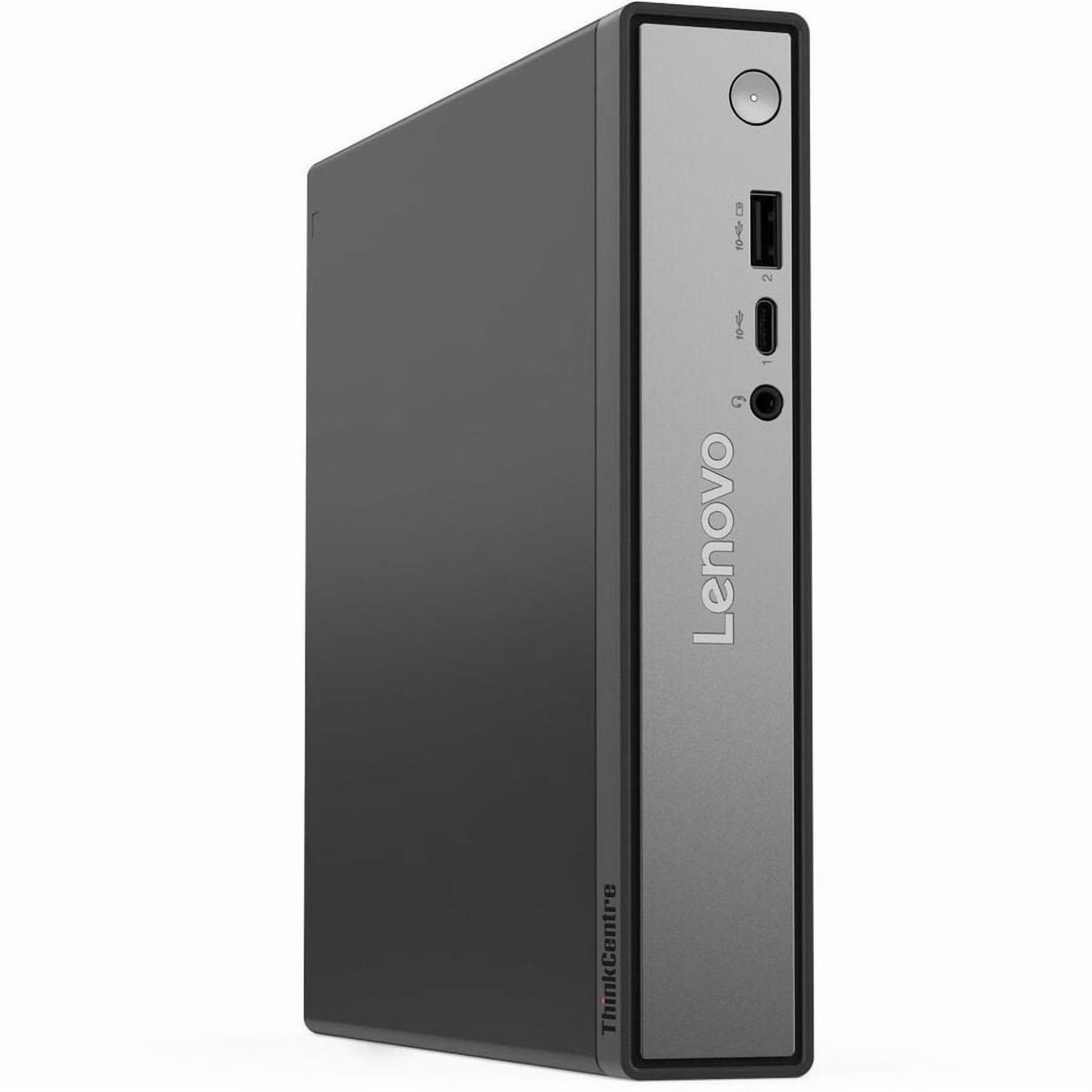 Lenovo ThinkCentre neo 50q QC 13C8000YUS Desktop Computer - Qualcomm Snapdragon X X1-26-100 - 16 GB - 256 GB SSD - Tiny - Eclipse Black - Qualcomm Chip - Windows 11 Pro - Qualcomm Adreno GPU LPDDR5...