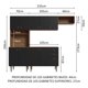 thumbnail image 3 of Cocina Integral Completa Modular Madesa Gourmet 235cm MN 02, 3 of 5