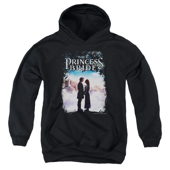Trevco Princess Bride-Storybook Love Youth Pull-Over Hoodie- Black - XL
