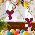 thumbnail image 1 of Decoraciones de Pascua, adornos de Pascua, regalos de Pascua Adorno de letra con orejas de conejo de madera de Pascua Letrero colgante de madera, 1 of 6