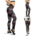 thumbnail image 2 of BJUTIR Yoga Pants For Women Patriotic Usa American Flag Custom Color Leggings Skinny Pants For Yoga Running Pilates, 2 of 9