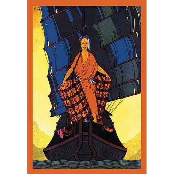 China-Cargoes- Fine Art Canvas Print (20" x 30")