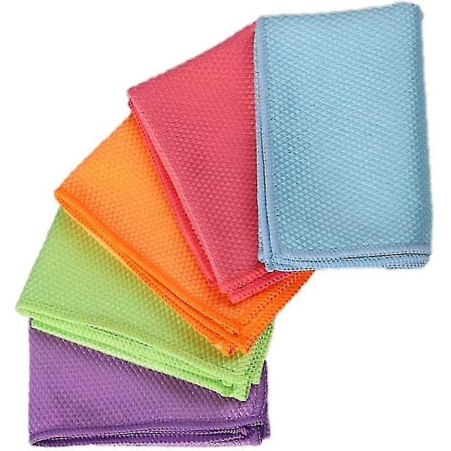 Paños de cocina Paños para lavar platos Trapos absorbentes de agua Paños de limpieza para cocina y baño Toallas (6 piezas) Z