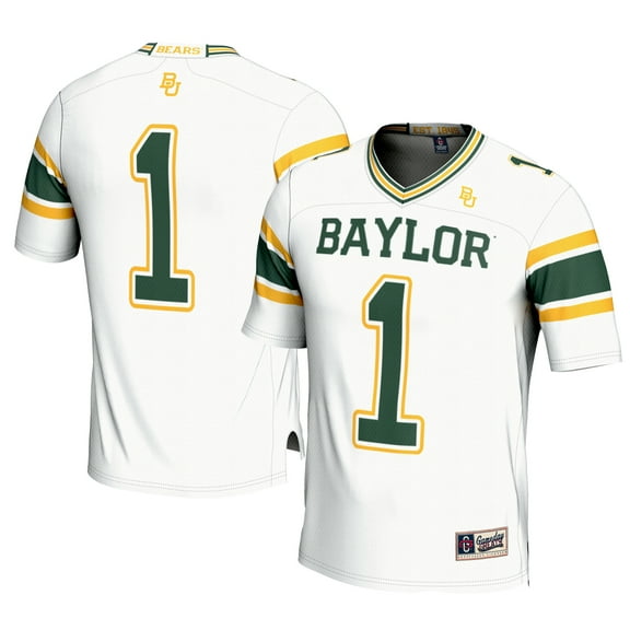 Men's GameDay Greats #1 White Baylor Bears Football Jersey