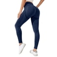 thumbnail image 4 of kaondbfi Thick High Waist Yoga Pants with Workout Running Yoga Leggings for Women Summer Yoga Pants for Women, 4 of 7