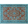 thumbnail image 1 of Ahgly Company Indoor Rectangle Persian Light Blue Traditional Area Rugs, 6' x 9', 1 of 4